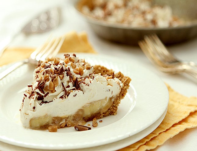 Banoffee Caramel Banana Pie with Bourbon - Creative Culinary