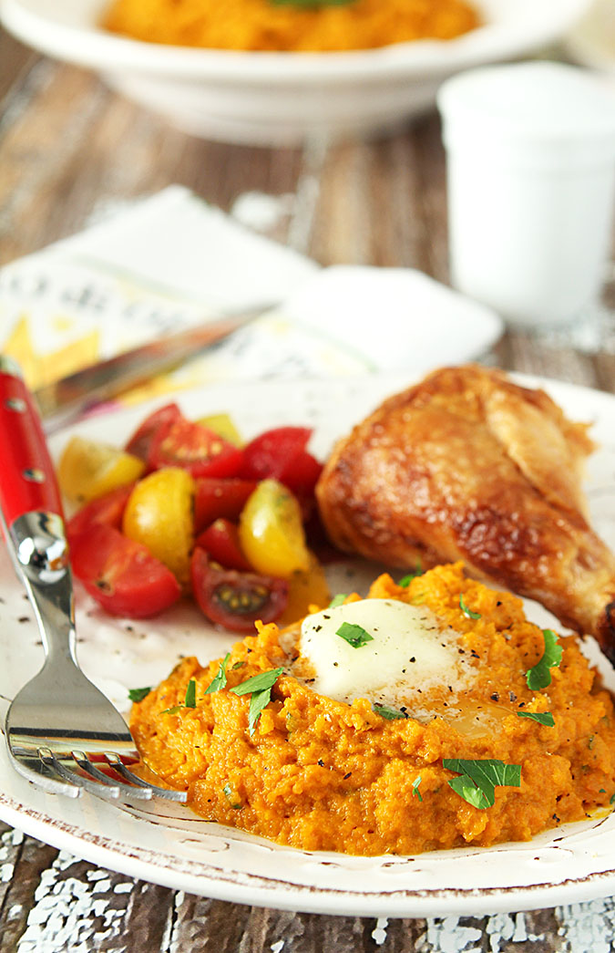 Roasted Carrot and Leek Mash Creative Culinary