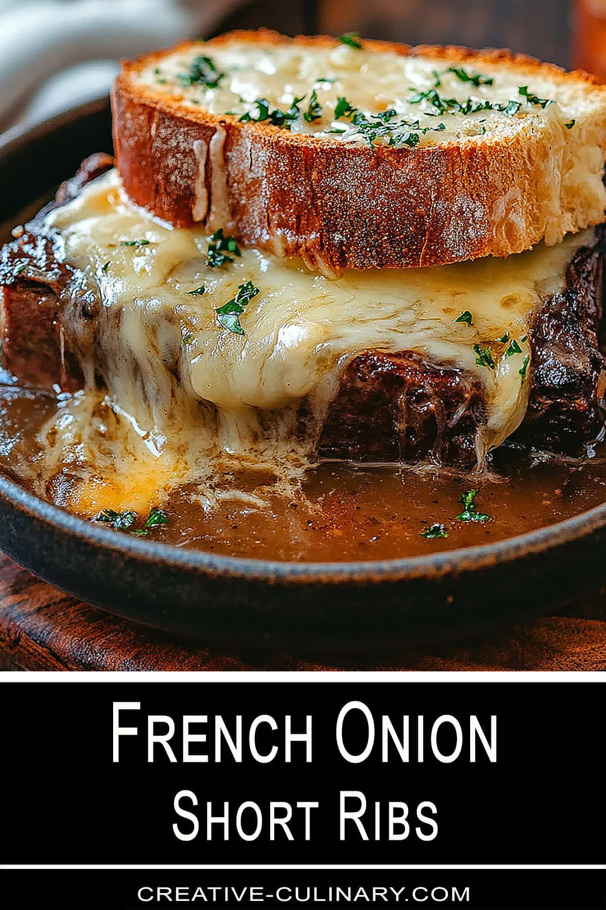 Short Rib French Style French Onion Short Ribs - Creative Culinary