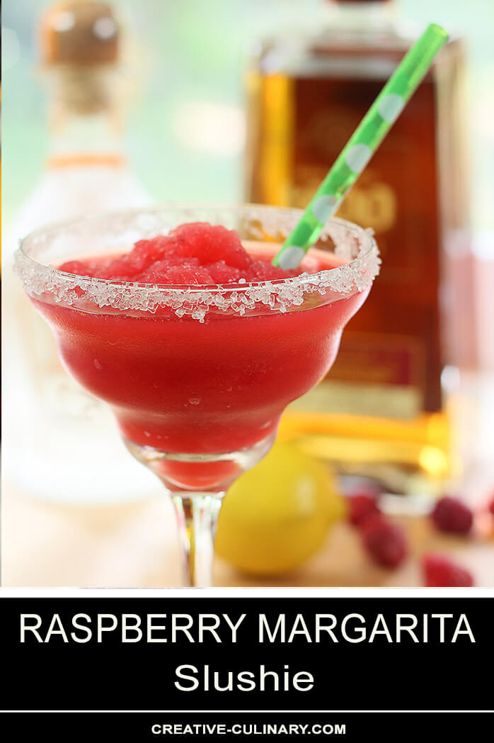 Raspberry Margarita Slushy Cocktail Creative Culinary